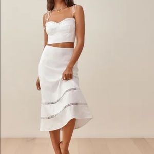 Reformation Rima Linen Two Piece | Size 2 | NWT